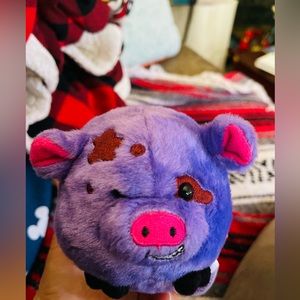 Egg Babies purple pig small plush 5” super cute like new
